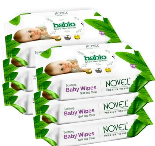 Baby Wipes 72 Sheets/Pack of 6 (432 Wipes)