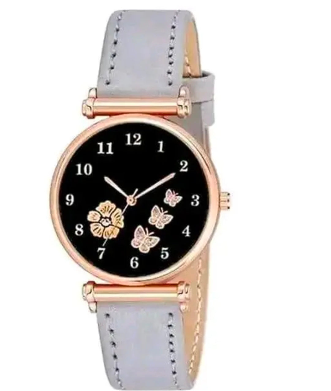 Flower Designer Leather Women's and Girl's Watch Analog Watches And Free Gift