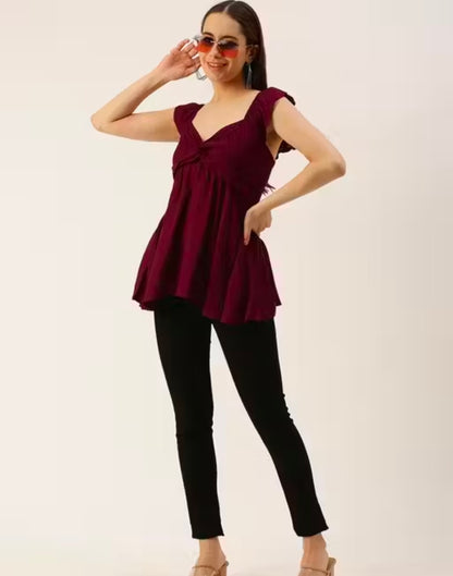 PRG Casual Sleeveless Women Top