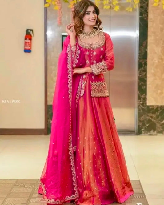 New Designer Party Top Lehenga & Dupatta Set