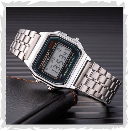 Premium Brand Digital 4 Colours Square Dial Unisex Wrist Watch for Men/Women