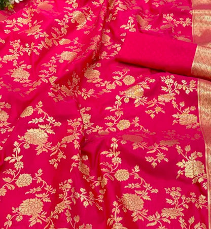 Latest banarasi silk saree fow women soft silk banarasi saree collection 2025 for women party wear new design sadi