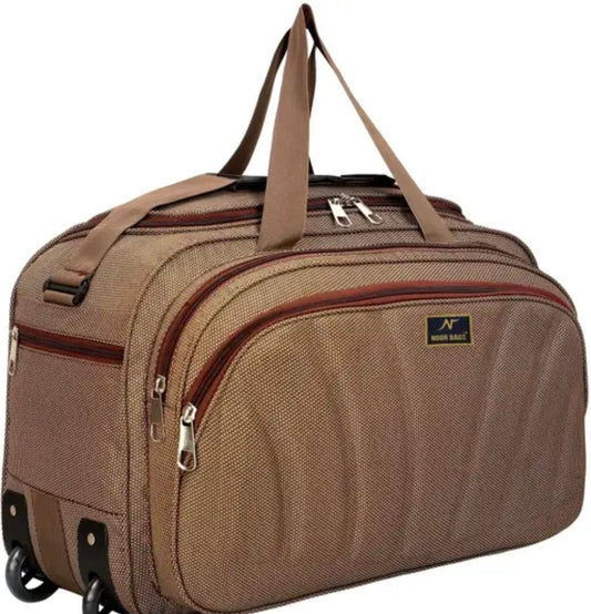 60 L Strolley Duffel Bag - Unisex Polyester Medium Size Travel Weekender Duffle Bag for Men & Women Luggage Bag For Men and Women