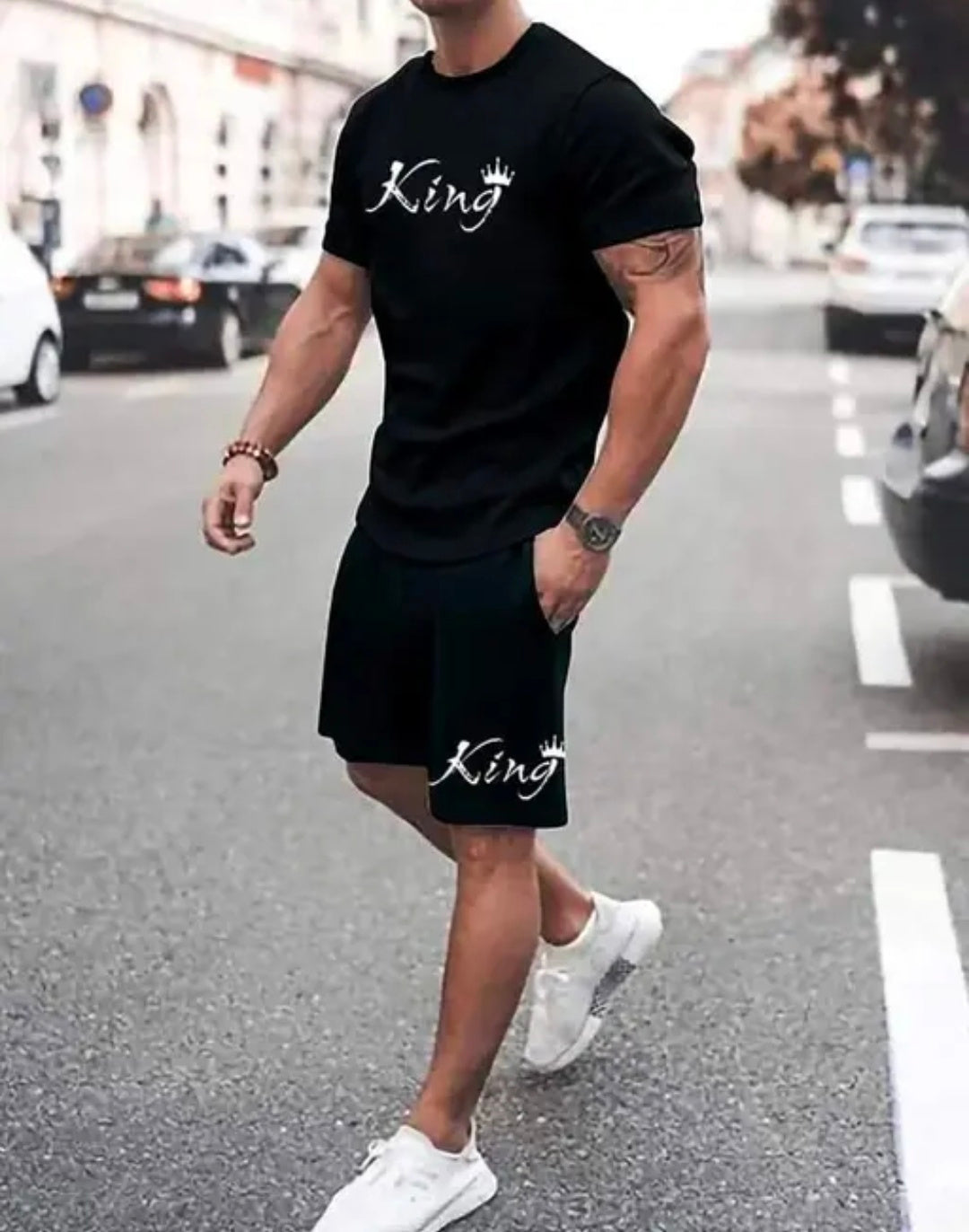 MEN'S POLYESTER PRINTED ROUND NECK SHORT SLEEVES BLACK BIRD PRINTED TRACKSUIT - HALF TSHIRT & SHORTS | MEN'S TRACK SUIT | TRACK SUIT FOR MEN | BLACK TRACK SUIT FOR MEN'S | BOYS TRACK SUIT | POLYESTER TRACK SUIT | TRACK SUIT
Name: MEN'S POLYESTER PRINTED R
