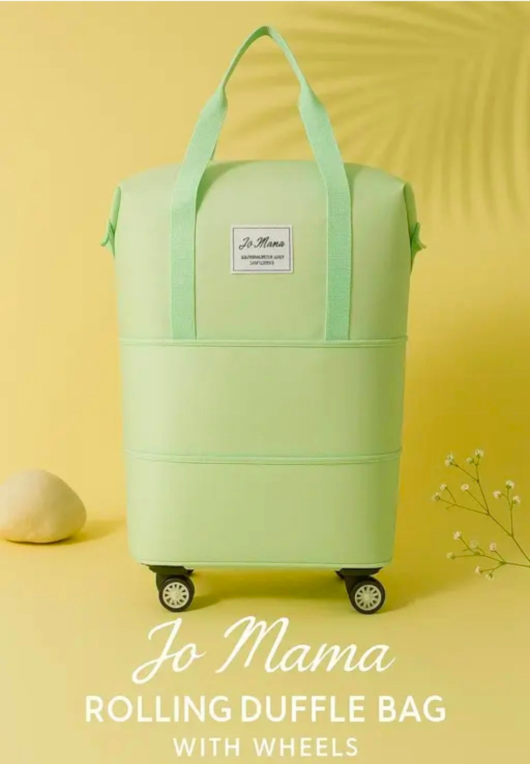 Nylon 61 Cm Travel Duffle Bag With Wheels Expandable Foldable Bag For Travel Waterproof With Rolling Detachable Wheels