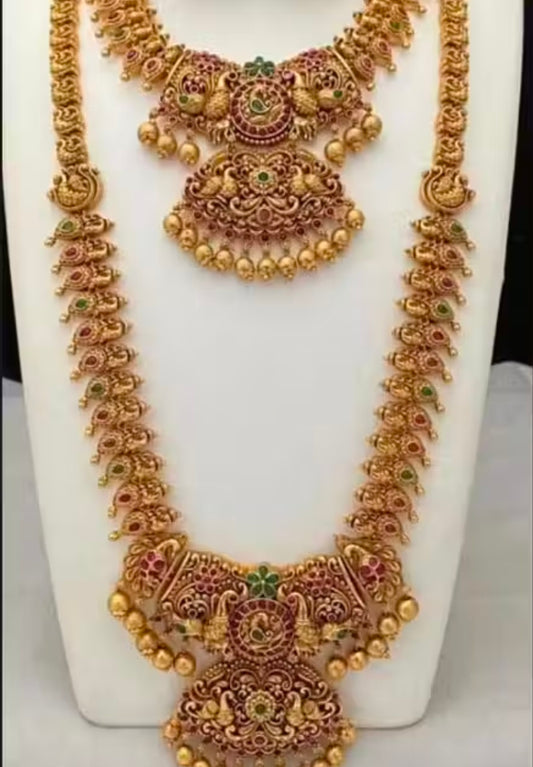Allure Fancy Jwellery Set Temple Jwellery Set