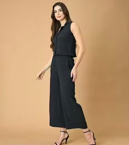 Fashfun Clothing Fancy, Modern, Fashionable, Classic and Latest Women's Printed Sleevless Maxi Dhoti Jumpsuit.Stylish one-piece dress with digital owl print, perfect for party wear