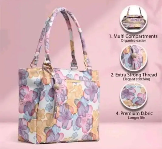 Nevy blue leaves colour beautiful handbag and shoulder bag for women & girls