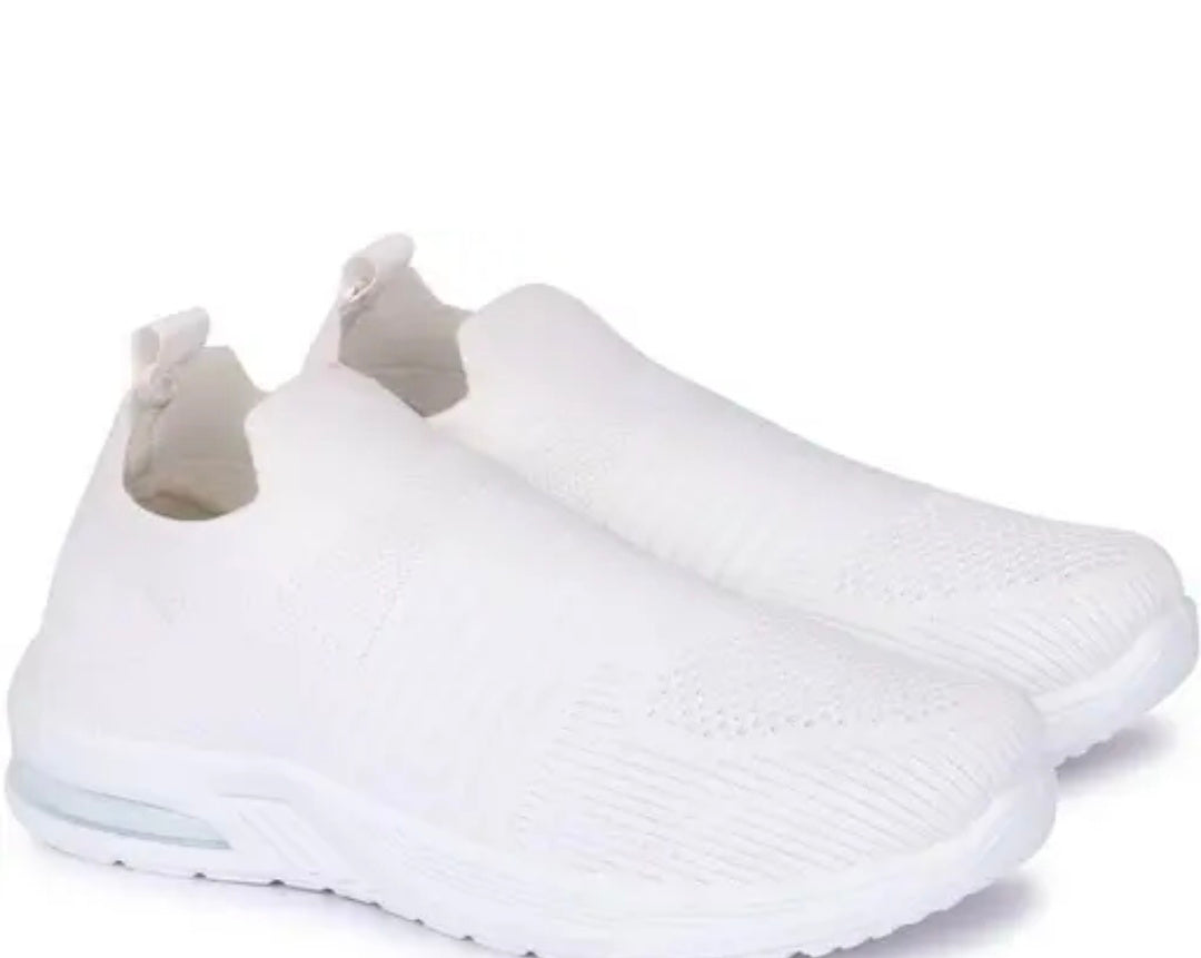 Footstaition sporide womens and girls full white premium sports, school and casual shoes treny and fashionable