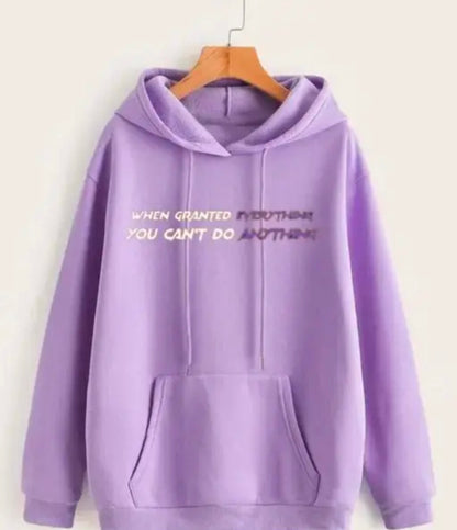 Casual Men Anime Sweatshirt Hooded for Men Regular fit Jujutsu Sweatshirt Full Sleeve Purple
