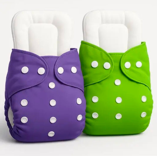 Baby Freesize Washable & Reusable Adjustable Pocket 2 Cloth Diaper Multicolor with 2 White Insert
Name: Baby Freesize Washable & Reusable Adjustable
