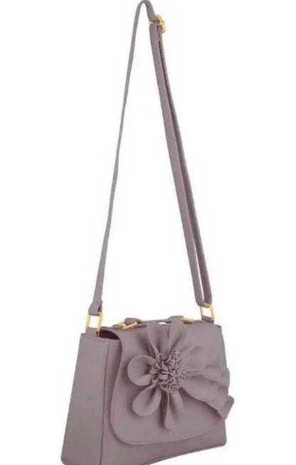 Cute Sling Bag & Handbag | Designer Girls Purse | Handbag with Floral Design, Women's Faux Leather Sling Bag with Floral Applique