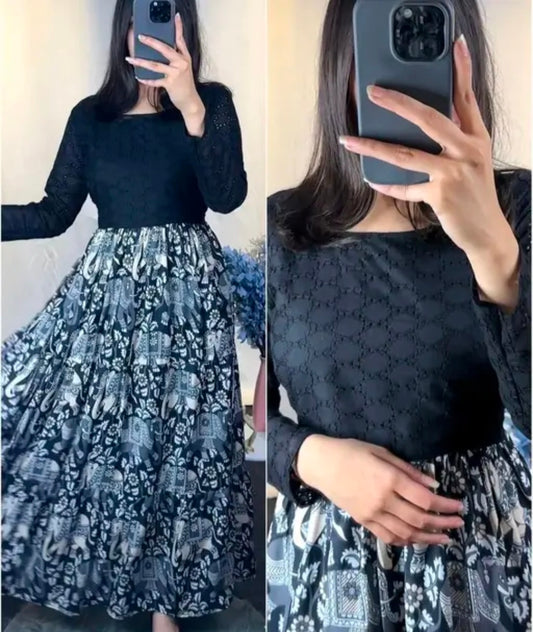 Introducing Traditional Wear Anarkali Kalamkari Print Kurti
