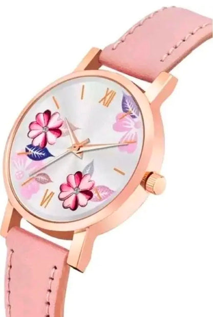 Special Valentine WOMEN'S ANALOG SILVER BLACK COLOUR WATCH