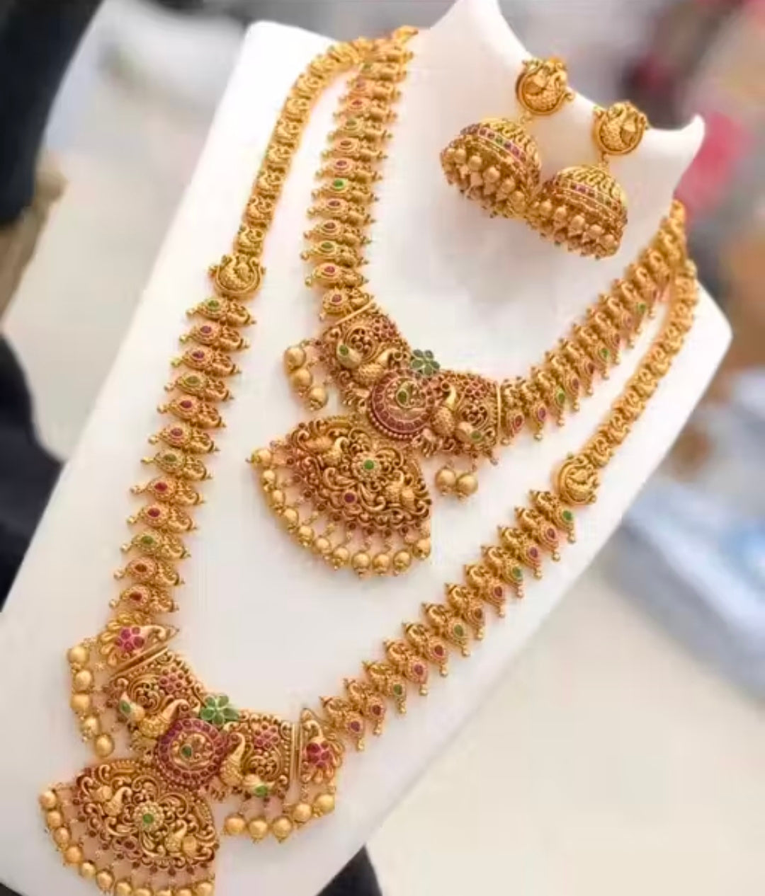 Allure Fancy Jwellery Set Temple Jwellery Set