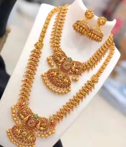 Allure Fancy Jwellery Set Temple Jwellery Set