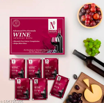 NutriGlow NATURAL'S Facial Kit for Skin Cell Repair Pack of 5 (60gm Each)