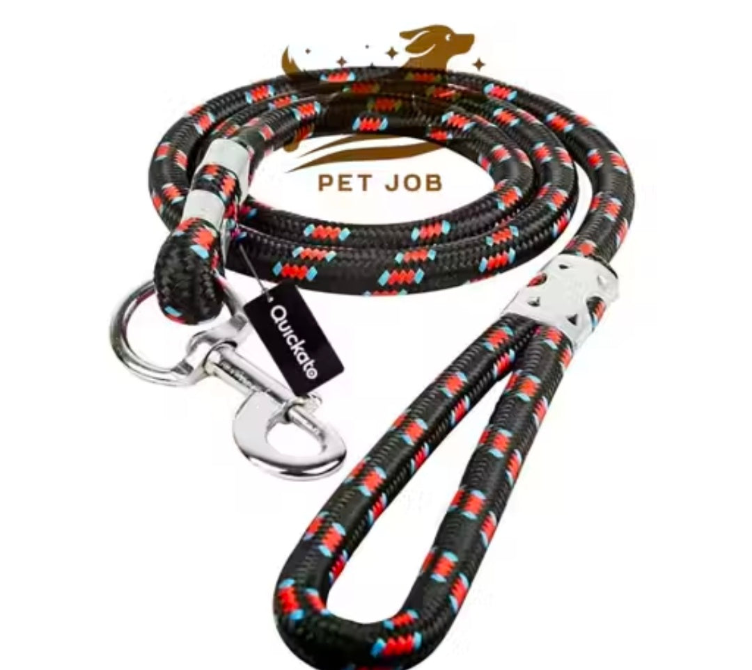 NYLON DOG COLLAR ROPE LEASH SET