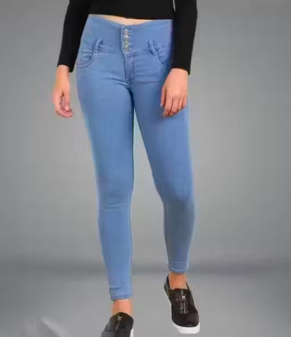 5 Button Jeans for women,Slim Fit Denim Jeans