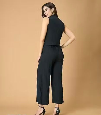 Fashfun Clothing Fancy, Modern, Fashionable, Classic and Latest Women's Printed Sleevless Maxi Dhoti Jumpsuit.Stylish one-piece dress with digital owl print, perfect for party wear
