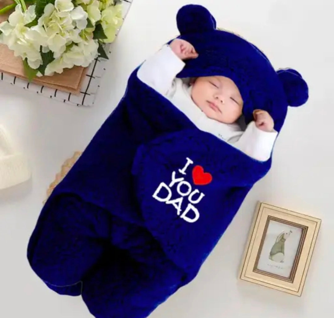 Brandonn Baby Blankets Newborn Pack of hooded Wearable Swaddle Wrapper For Baby Boys and Baby Girls