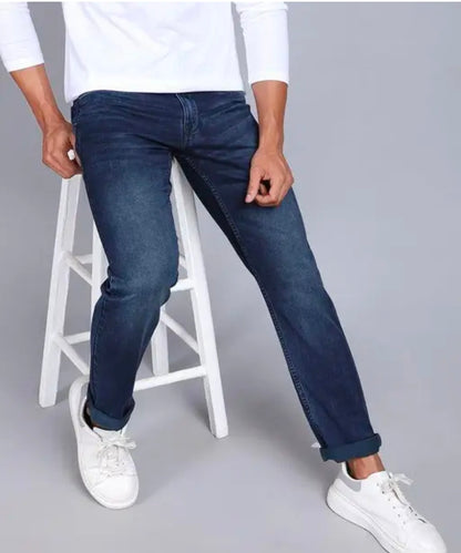 Dark blue jeans