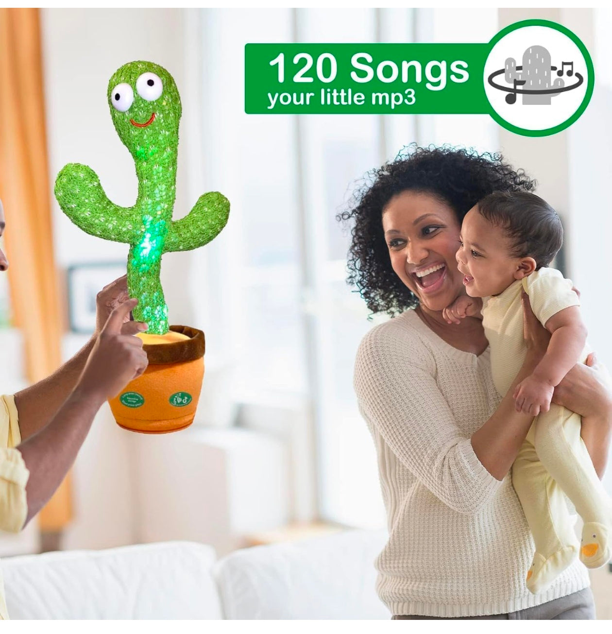 Rechargeable Toys Talking Cactus Baby Toys for Kids Dancing Cactus Toys Can Sing Wriggle & Singing Recording Repeat What You Say Funny Education Toys for Children Playing Home Decor for Kids