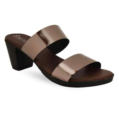 Grey Block Heels Women & Girls Sandal