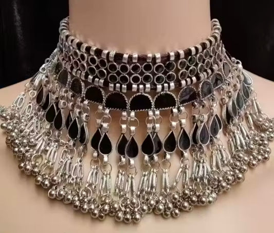 Oxicraft black oxidized jewellery set