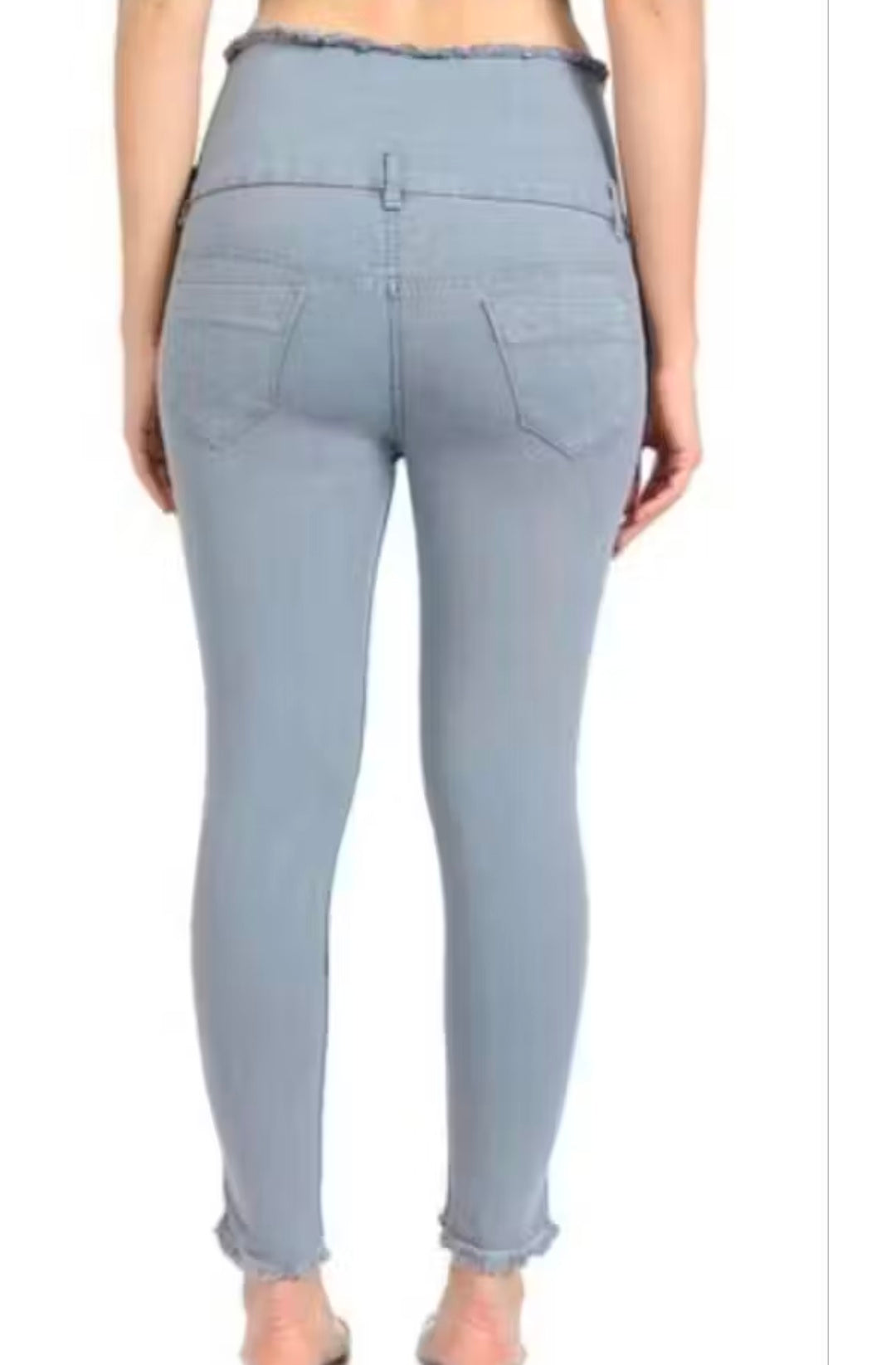 Alluring Looks high Waist women jeans|Fully Comfortable & Stretchable Febric| 5 button high waist| Grey Jeans