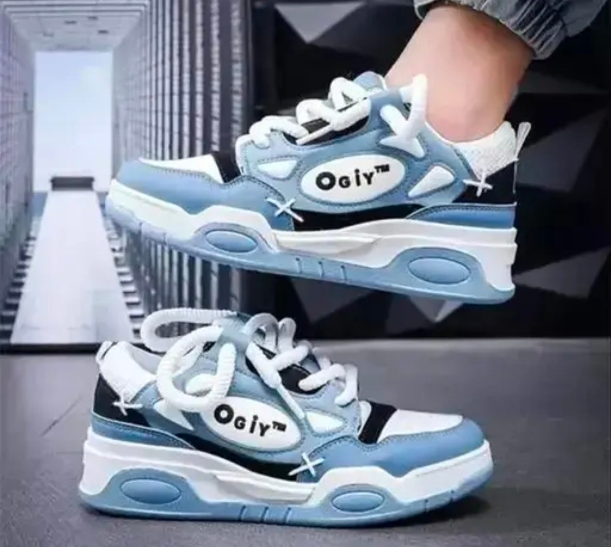 Ogiy Men Sneaker Stylish Shoes(Blue)