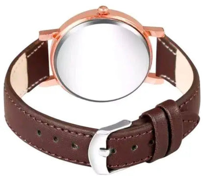 Special Valentine WOMEN'S ANALOG SILVER BLACK COLOUR WATCH