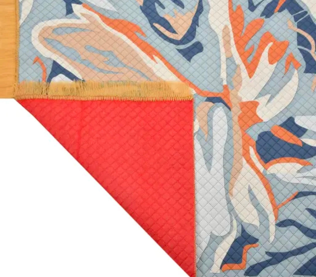 Riva 5×7 Feet 3D Multi Printed abstract carpet rug runner and carpets for bedroom /living area/home with anti sleep backing (5×7ft)
