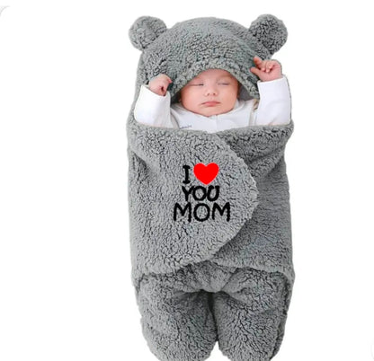 Brandonn Baby Blankets Newborn Pack of hooded Wearable Swaddle Wrapper For Baby Boys and Baby Girls