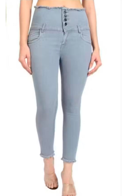 Alluring Looks high Waist women jeans|Fully Comfortable & Stretchable Febric| 5 button high waist| Grey Jeans