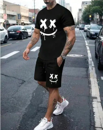 XX smiley cord set black
