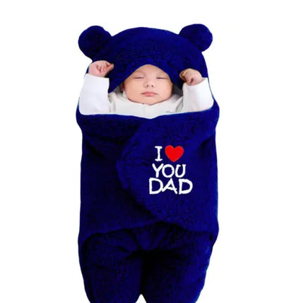 Brandonn Baby Blankets Newborn Pack of hooded Wearable Swaddle Wrapper For Baby Boys and Baby Girls