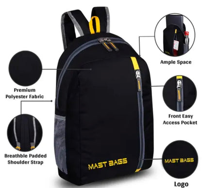 Medium 22 L Water-Resistant Stylish Bagpack for Boys, Girls, Teens & Students
