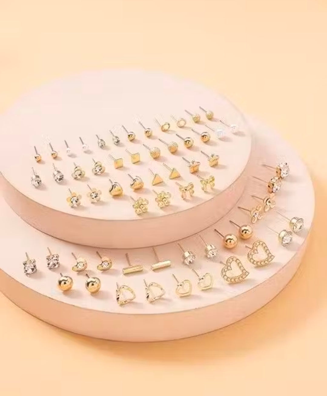 RARE 1 Jwellery for Women Girls Gold Plated Multicolour Pearl & AD Studs Combo of 30 Quirky Pairs