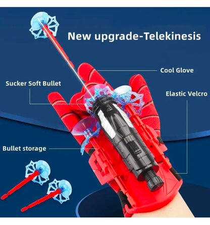 Spider Web Shooters Toy for Kids Fans, Hero Launcher Wrist Toy Set,Cosplay Launcher Bracers Accessories,Sticky Wall Soft Bomb Funny Children's Educational Toys