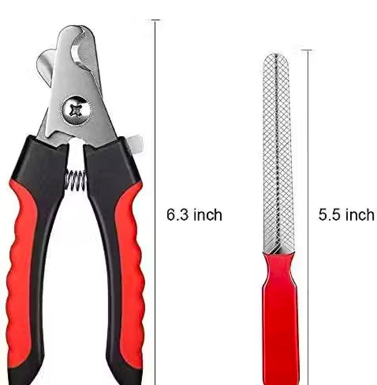 FOURESTA Durable Large Size Dog/Cat Nail Filer Scissor Nail Clipper