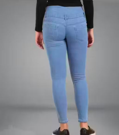 5 Button Jeans for women,Slim Fit Denim Jeans