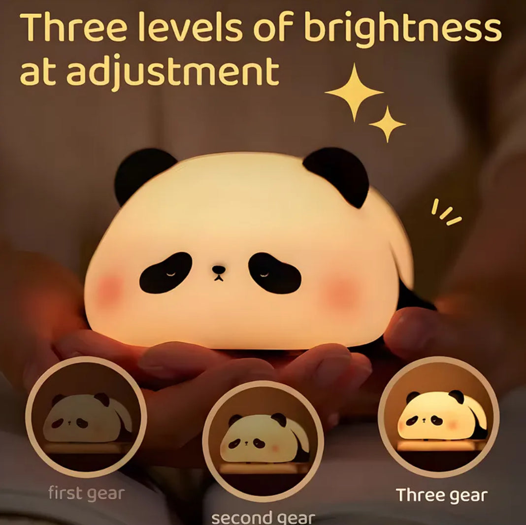 Panda silicon lamp