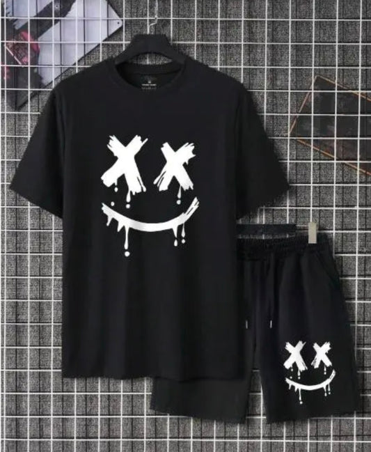 XX smiley cord set black