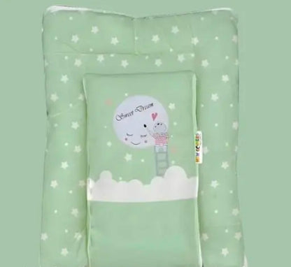 VRAJ VALLABH 3 in 1 Baby Bed, Sleeping Bag & Carry Nest, Cotton Baby Bedding for New Born & Infant, Portable Bassinet, for Baby Carrying & Sleeping, Unisex Baby Sleeping Bed