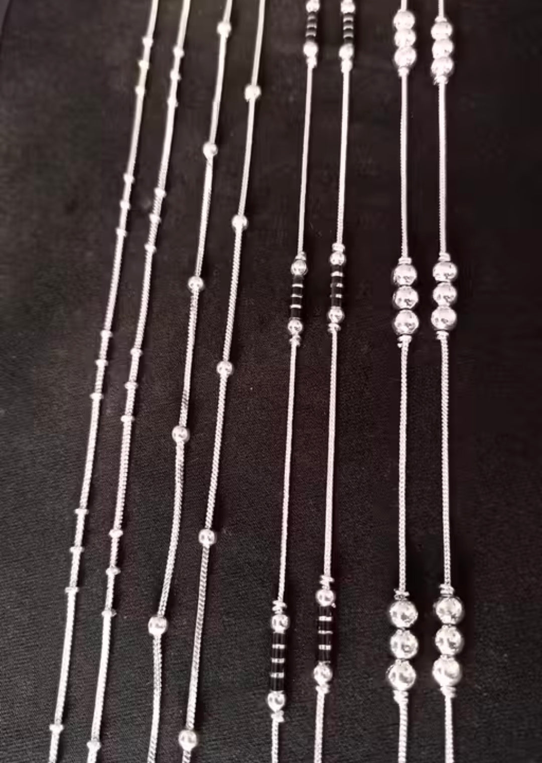 CURESTA Traditional Anklet Combo 4 Pairs of Payals for Women