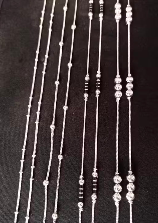 CURESTA Traditional Anklet Combo 4 Pairs of Payals for Women